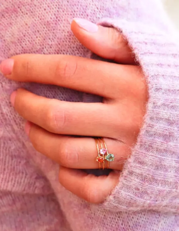 Crisafi Gioielli Anello Zaffiri Oro 18 KT> Anelli