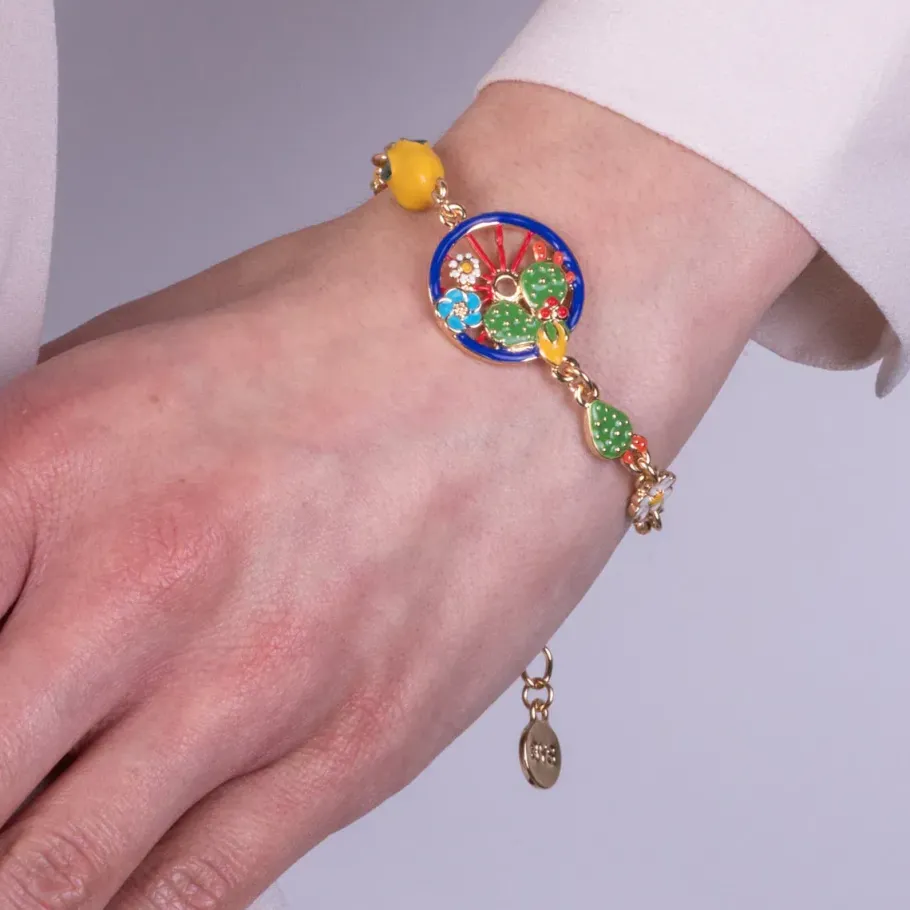 bracciale_by_simon_ruota__0-1.webp Crisafi Gioielli Bracciale By Simon Ruota Cactus Limoni> Bracciali | By Simon Sicilia