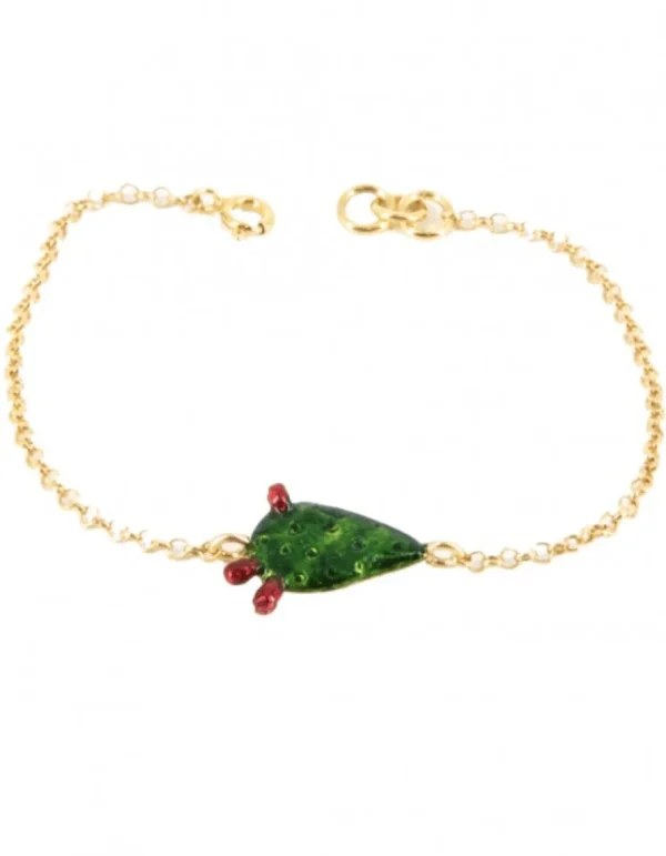 Crisafi Gioielli Bracciale Catenina Fico D'India Smaltato - Terra del Sole> Bracciali