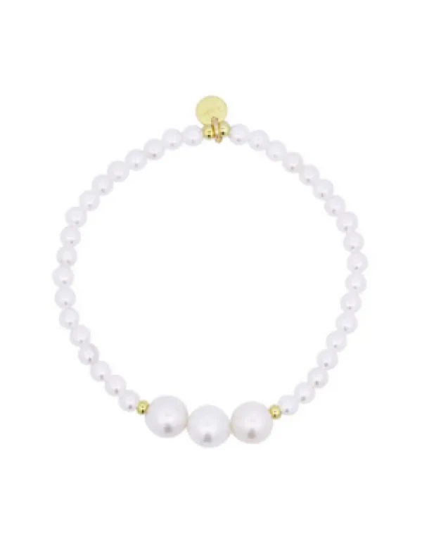 Crisafi Gioielli Bracciale Elastico Perle Whiteside Rue Des Mille> Bracciali