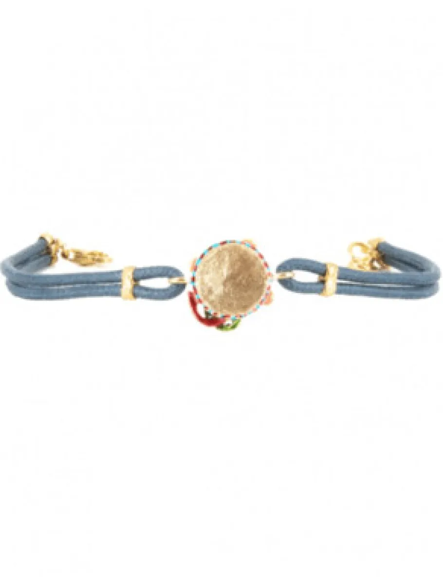 bracciale_tamburello_sici_1.webp Crisafi Gioielli Bracciale Tamburello Siciliano Smaltato - Terra del Sole> Bracciali