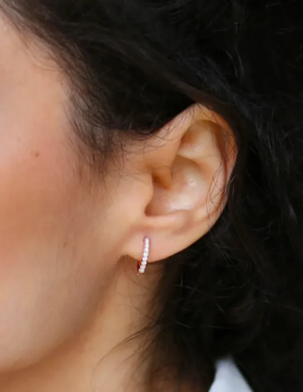Crisafi Gioielli Cerchietti Micro Zirconati> Orecchini