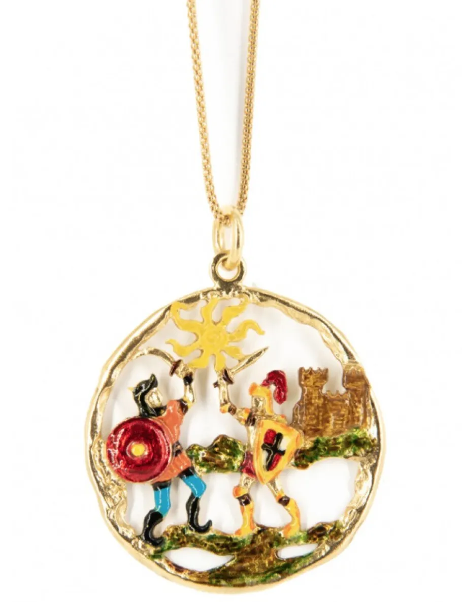 collana_ciondolo_paladini_2.webp Crisafi Gioielli Collana Ciondolo Paladini Siciliani Smaltato - Terra del Sole> Collane