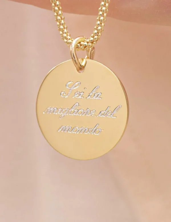 Crisafi Gioielli Collana Medaglia Personalizzabile> Collane
