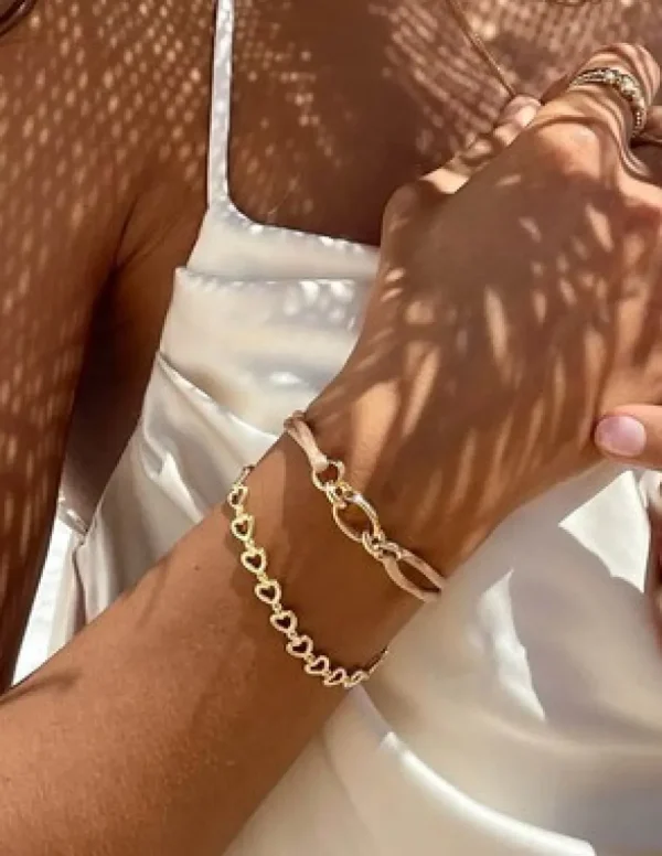 Crisafi Gioielli 24 Kae Bracciale Cuoricini> 24 Kae