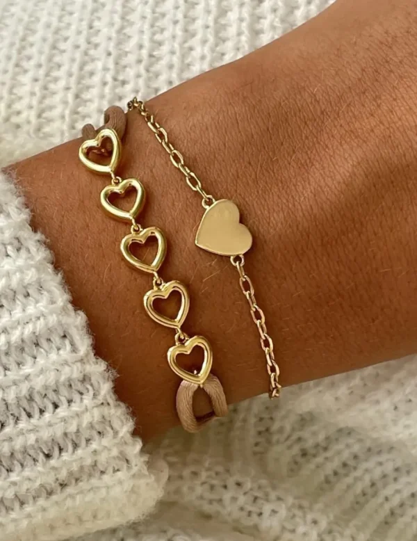 Crisafi Gioielli 24Kae Bracciale Maglia Cuore Loua> 24 Kae