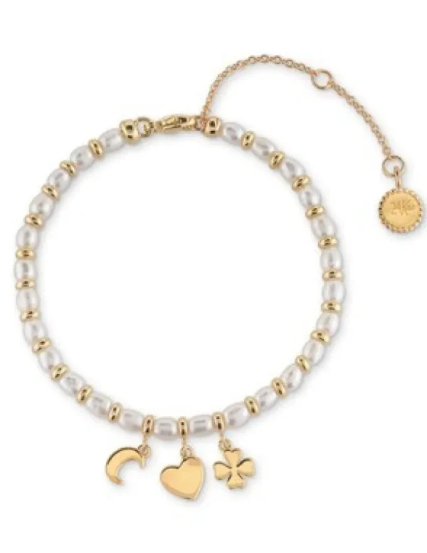 Crisafi Gioielli 24 Kae Bracciale Perle Pendenti> 24 Kae
