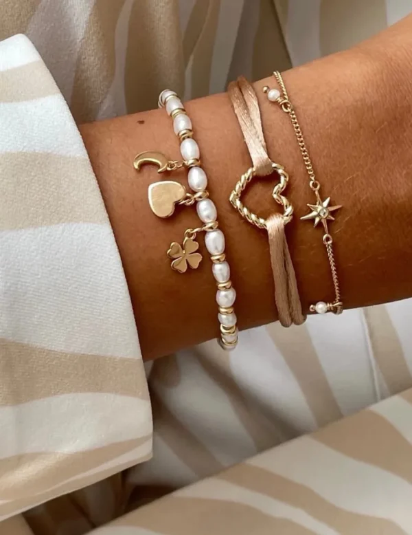 Crisafi Gioielli 24 Kae Bracciale Perle Pendenti> 24 Kae