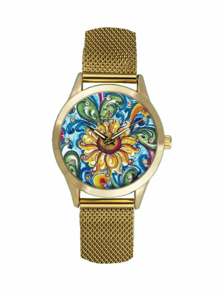 orologio_mizzica_girasole_0.webp Crisafi Gioielli Orologio Mizzica Girasole MC107> Mizzica Time Orologi