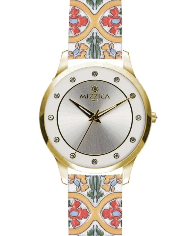 Crisafi Gioielli Orologio Mizzica La Maiolica Orange MA169> Mizzica Time Orologi