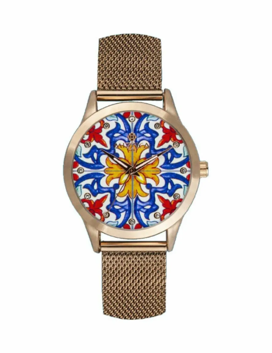 orologio_mizzica_maiolica_0.webp Crisafi Gioielli Orologio Mizzica Maiolica Puntale MC108> Mizzica Time Orologi